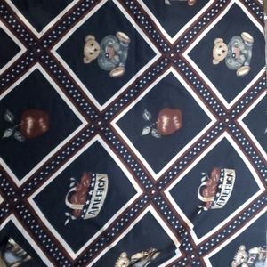 American Military Bear throw with apples